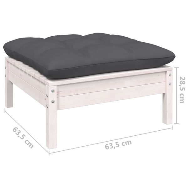 Arteia 3-teiliges Lounge-Set Antrazit (Kissen Kiefer)