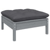 3-teiliges Loungeset Arteia anthrazit (Kissen Kiefer)