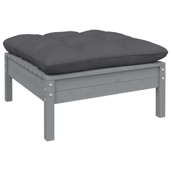 3-teiliges Loungeset Arteia anthrazit (Kissen Kiefer)