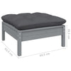 3-teiliges Loungeset Arteia anthrazit (Kissen Kiefer)