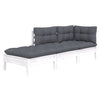 Garten-Sofa-Set Ghiulfeichean (3-teilig, mit Kissen, Kiefer)