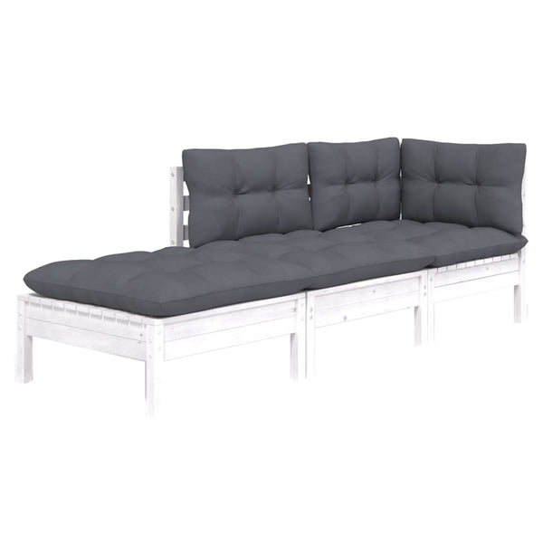 Garten-Sofa-Set Ghiulfeichean (3-teilig, mit Kissen, Kiefer)