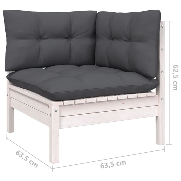 Garten-Sofa-Set Ghiulfeichean (3-teilig, mit Kissen, Kiefer)
