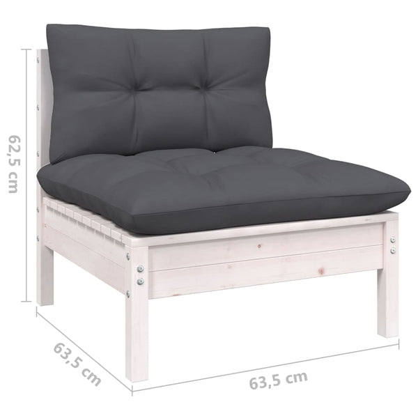 Garten-Sofa-Set Ghiulfeichean (3-teilig, mit Kissen, Kiefer)