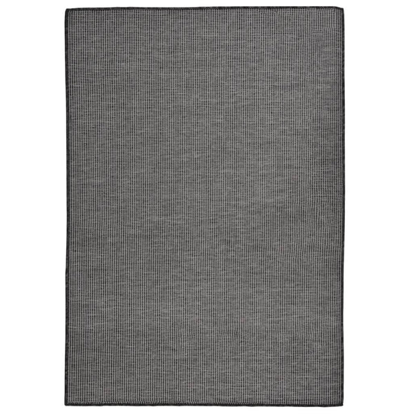 Grauer Outdoorteppich Flachgewebe Viland 160x230cm