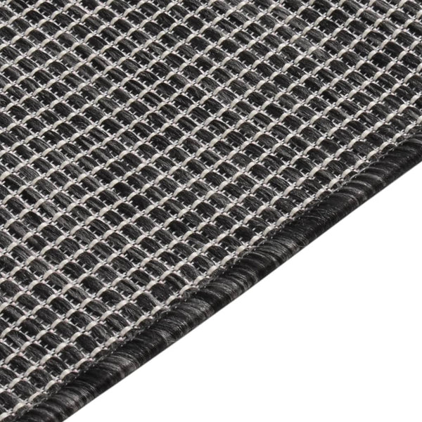 Grauer Outdoorteppich Flachgewebe Viland 160x230cm