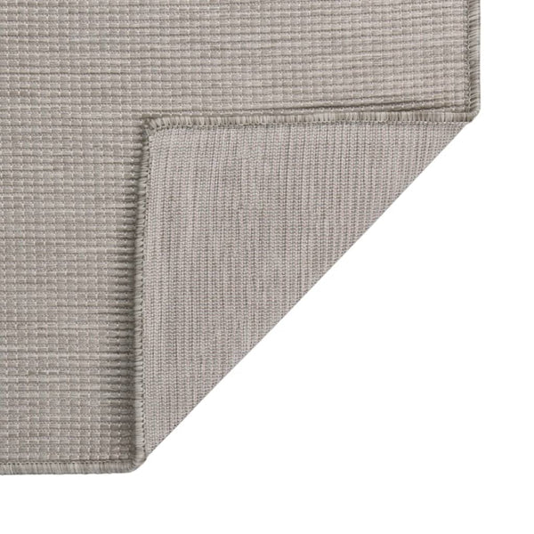 Graubrauner Outdoor-Teppich Flatweave Viland 160x230cm