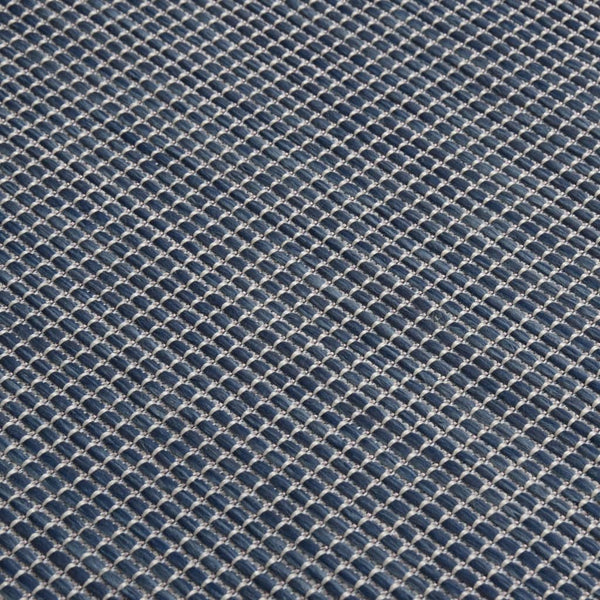 Blauer Outdoor-Teppich Flatweave Viland 80x250cm