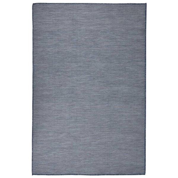 Blauer Outdoor-Teppich Flatweave Viland 120x170cm