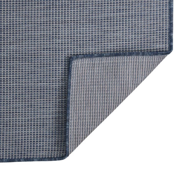 Blauer Outdoor-Teppich Flatweave Viland 120x170cm