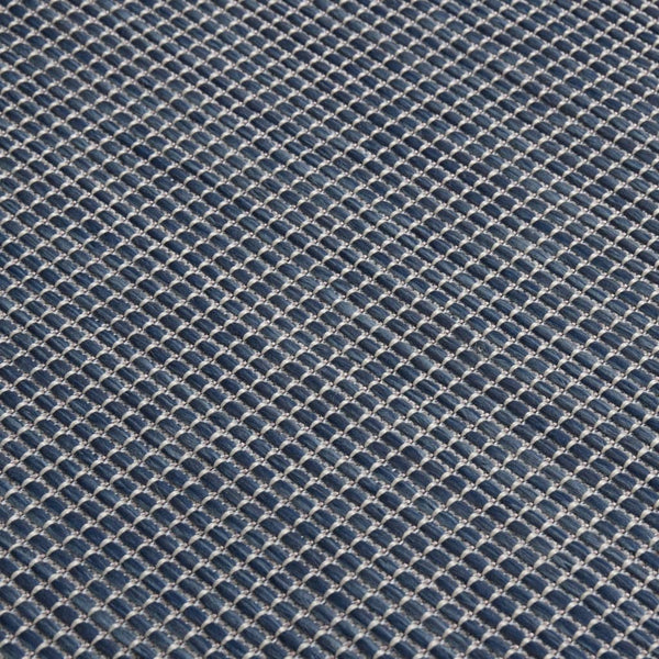 Blauer Outdoor-Teppich Flatweave Viland 120x170cm