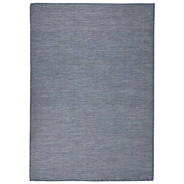 Sininen ulkomatto flatweave Viland 160x230cm