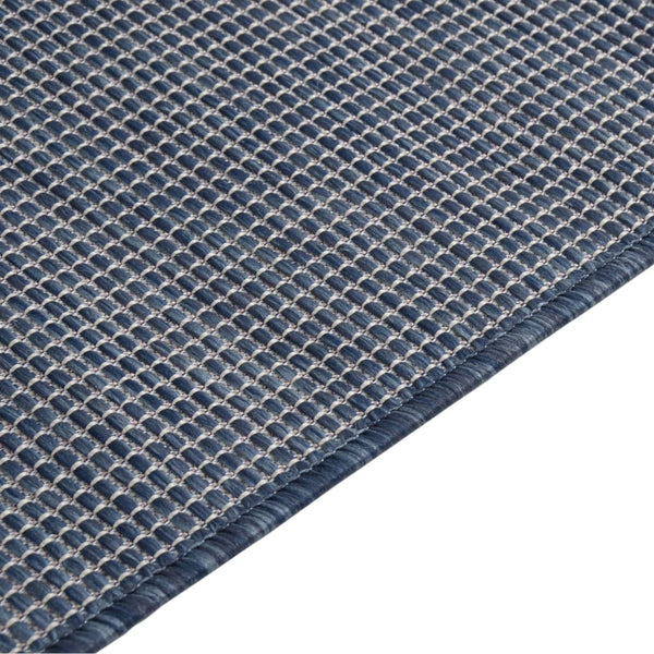 Sininen ulkomatto flatweave Viland 160x230cm