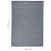 Sininen ulkomatto flatweave Viland 160x230cm