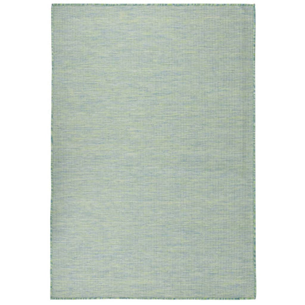 Türkiser Outdoorteppich Flatweave Viland 160x230cm