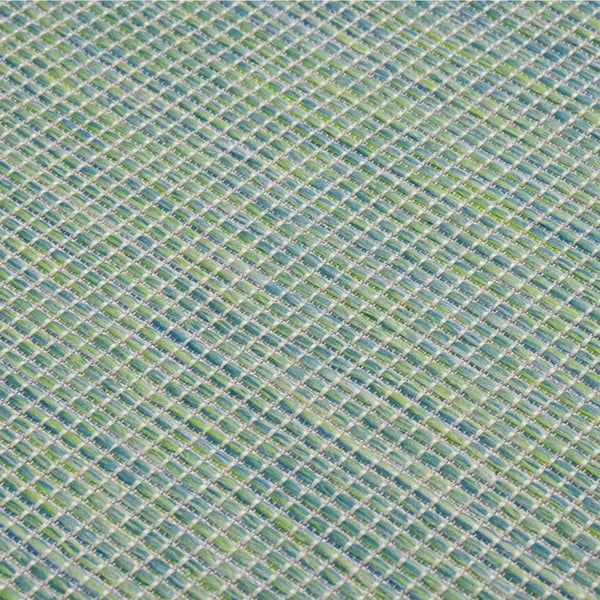 Türkiser Outdoorteppich Flatweave Viland 160x230cm