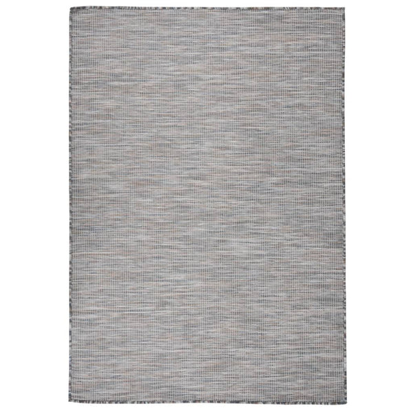 Brauner und blauer Outdoor-Teppich Flatweave Viland 160x230cm