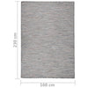 Brauner und blauer Outdoor-Teppich Flatweave Viland 160x230cm
