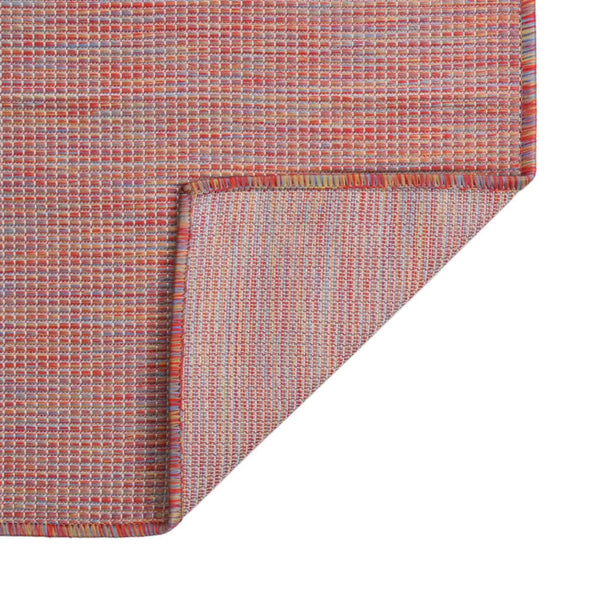 Roter Outdoor-Teppich Flatweave Viland 120x170cm