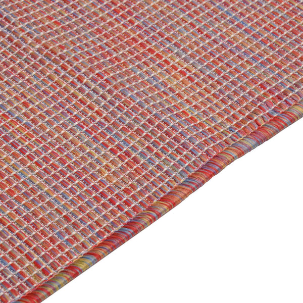Roter Outdoor-Teppich Flatweave Viland 120x170cm