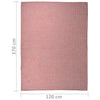 Roter Outdoor-Teppich Flatweave Viland 120x170cm