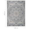Blauer Outdoor-Teppich Flatweave Viland 140x200cm (Muster)