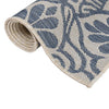 Blauer Outdoor-Teppich Flatweave Viland 160x230cm (gemustert)