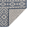 Siniset ulkomatto flatweave Viland 80x250cm (raidat)