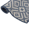 Siniset ulkomatto flatweave Viland 80x250cm (raidat)