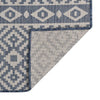 Blauer Outdoor-Teppich Flatweave Viland 200x280cm (gestreift)