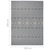 Blauer Outdoor-Teppich Flatweave Viland 200x280cm (gestreift)