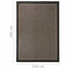 Tummanruskea ulkomatto flatweave Viland 140x200cm