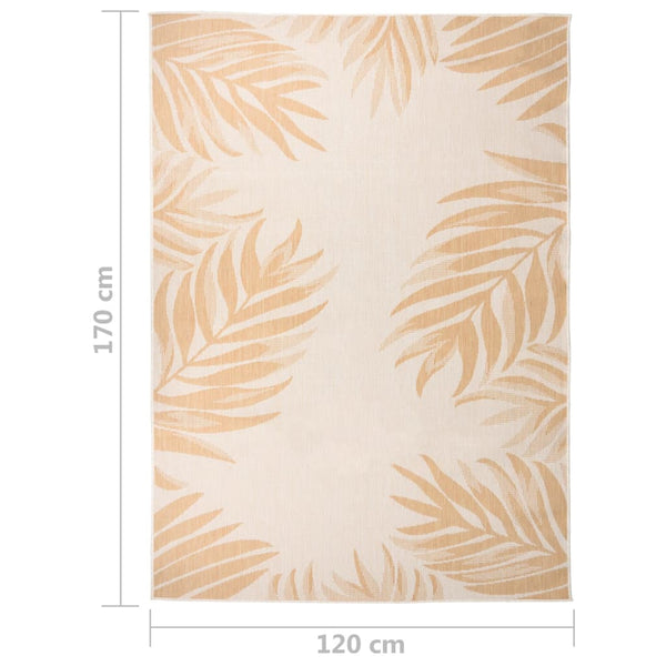 Ulkomatto flatweave Viland 120x170cm (lehtikuvio)