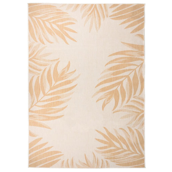 Outdoor-Teppich Flatweave Viland 140x200cm (Blattmuster)