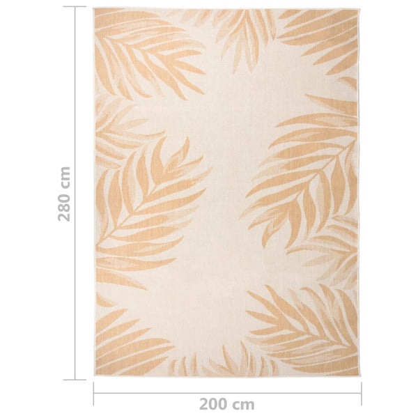 Ulkomatto flatweave Viland 200x280cm (lehtikuvio)
