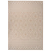 Ruskeat ulkomatto flatweave Viland 120x170cm (raidat)