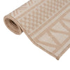 Ruskeat ulkomatto flatweave Viland 120x170cm (raidat)