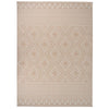 Brauner Outdoor-Teppich Flatweave Viland 200x280cm (gestreift)