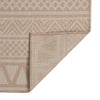 Brauner Outdoor-Teppich Flatweave Viland 200x280cm (gestreift)