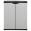Gartenschrank Eusignie grau und schwarz 68x40x85cm (1 Regal)