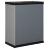 Gartenschrank Eusignie grau und schwarz 68x40x85cm (1 Regal)
