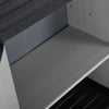 Gartenschrank Eusignie grau und schwarz 68x40x85cm (1 Regal)
