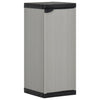Grau-schwarzer Gartenschrank Giambattista 35x40x85cm (mit 1 Einlegeboden)