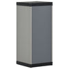 Grau-schwarzer Gartenschrank Giambattista 35x40x85cm (mit 1 Einlegeboden)