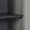 Grau-schwarzer Gartenschrank Giambattista 35x40x85cm (mit 1 Einlegeboden)
