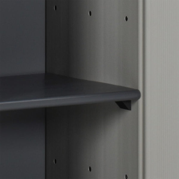 Grau-schwarzer Gartenschrank Giambattista 35x40x85cm (mit 1 Einlegeboden)