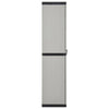 Schwarz-grauer Gartenschrank Lescinschi 68x40x168cm (3 Einlegeböden)