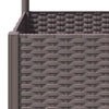 Brauner Blumenkasten mit Spalier Ticu 120x40x136cm (PP)