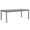 Gartentisch Talito grau 200x100x75cm (Akazienholz)