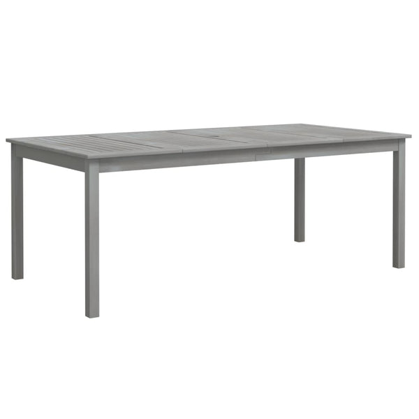 Gartentisch Talito grau 200x100x75cm (Akazienholz)